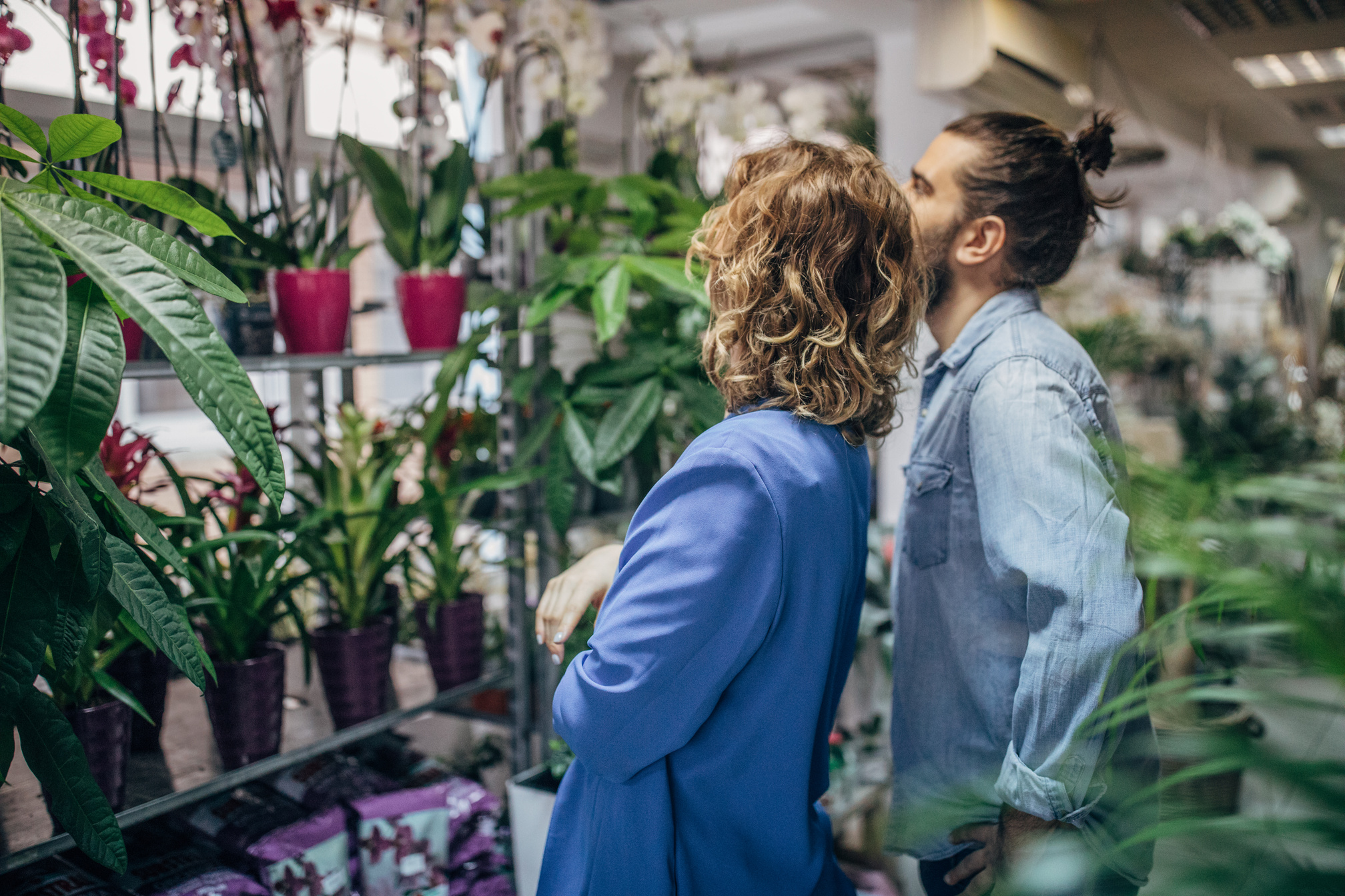 Friends are buying plants